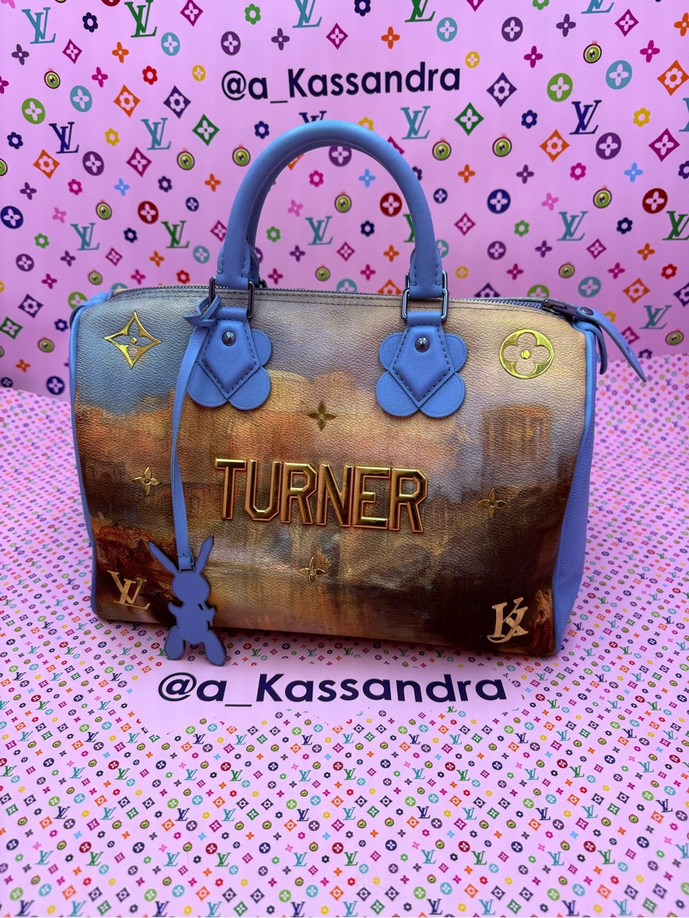 Rare Collector Piece Louis Vuitton x Jeff Koons Masters Turner Speedy 30